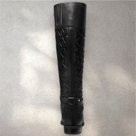 NWT Michael Kors| Kincaid Embossed Leather Riding Boot - Picture 3 of 5